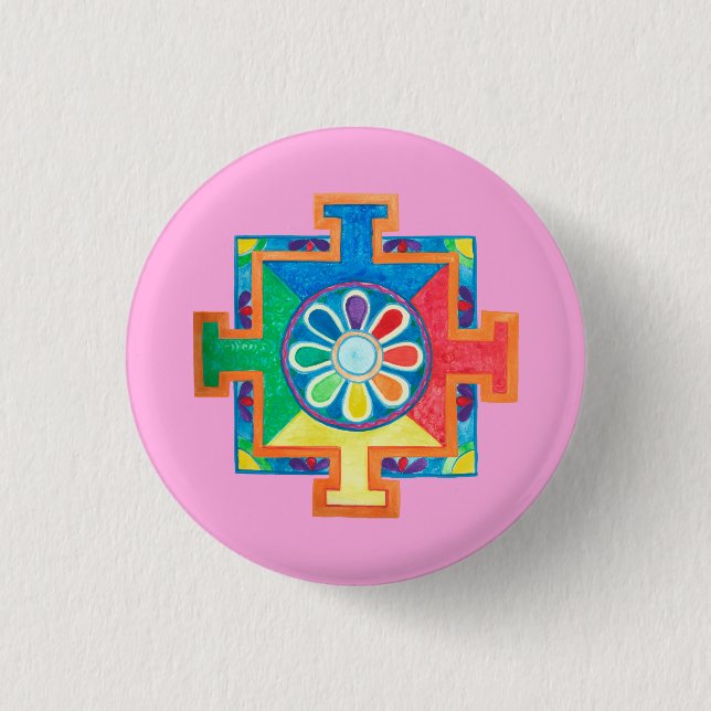 Mandala of Creation  Button (Front)