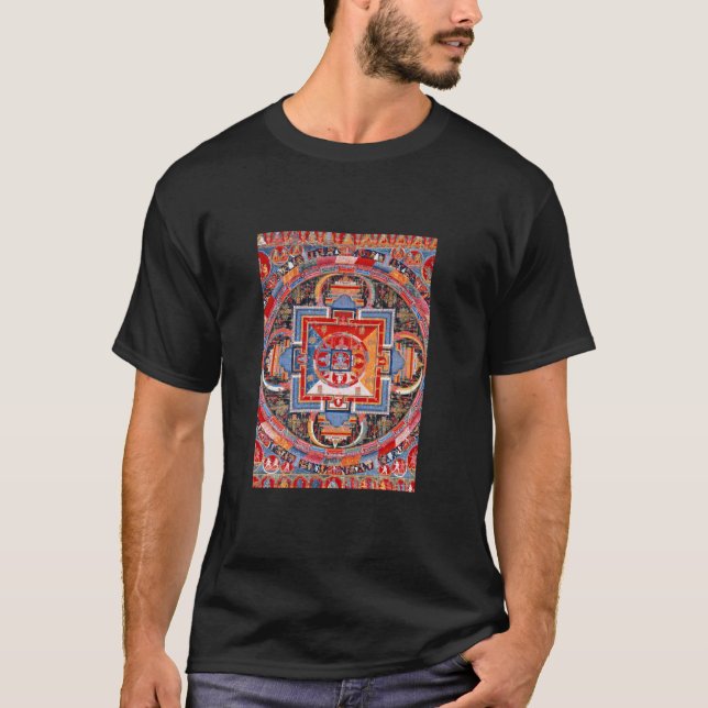 Mandala of Jnanadakini Tibetan Buddhist Thangka Bu T-Shirt (Front)