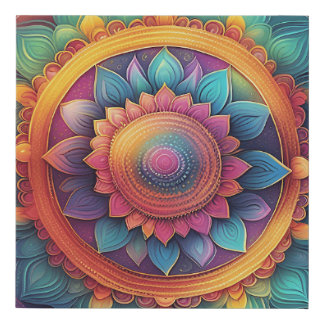 Mandala of Majesty Faux Canvas Print