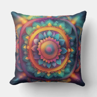 Mandala of Majesty Throw Pillow
