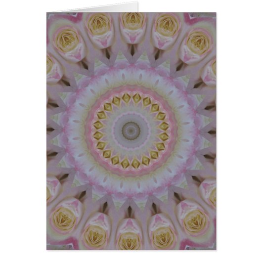 Mandala Of Yellow Roses Cards (Front)