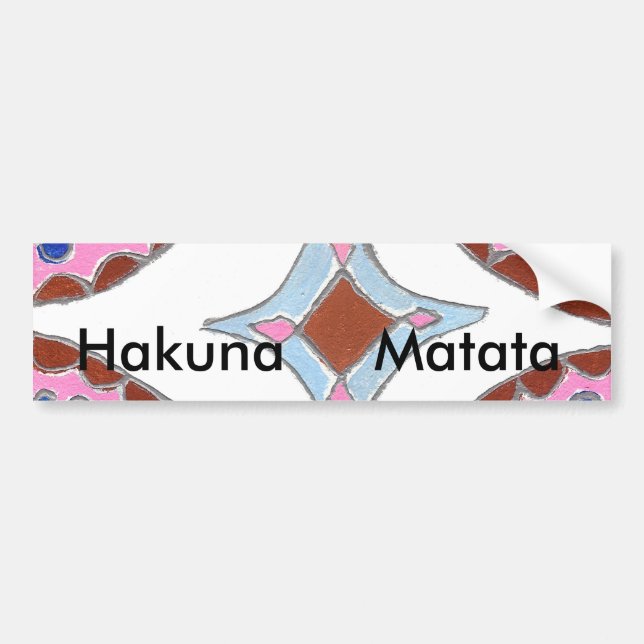 Mandala Oil Painting Art Print Bumper Sticker (Front)