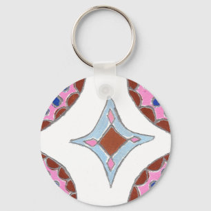 Mandala Oil Painting Art Print Keychain