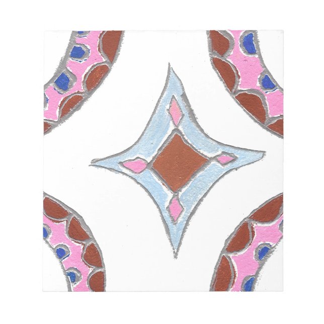 Mandala Oil Painting Art Print Notepad (Front)