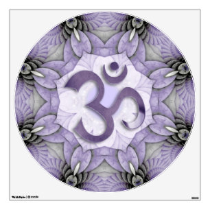 Mandala OM - light violet Wall Sticker