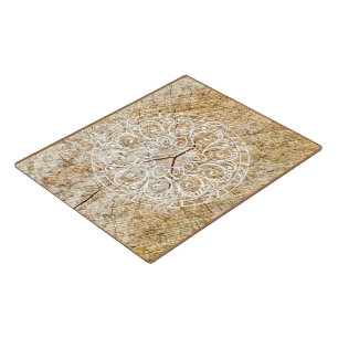 Mandala on wood jigsaw puzzle