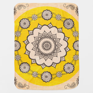 Mandala Ornamental: Ethnic Style Design. Baby Blanket