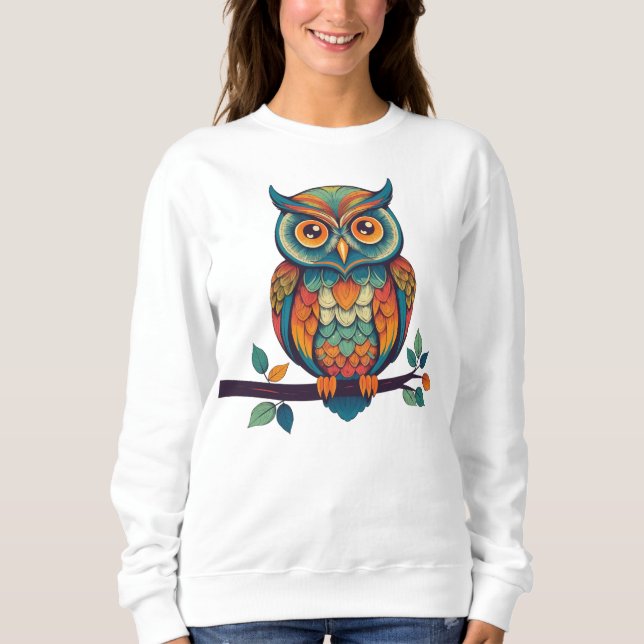 Mandala Owl Sweatshirt (Front)