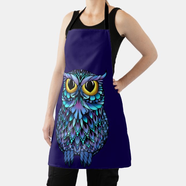 Mandala Owl Wall Art Poster Apron (Insitu)