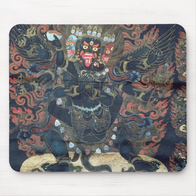 Mandala (painted parchment) mouse pad (Front)