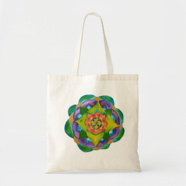 Mandala Painting Tranquility Budget Tote (Front)