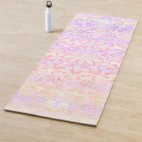 Mandala Pale Pink & Orange Yoga Mat