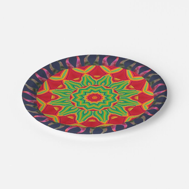 Mandala Paper Plate (Angled)