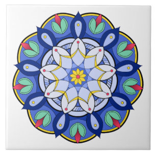 Mandala Pattern 01 Ceramic Tile
