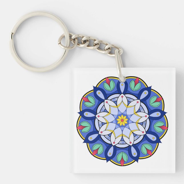 Mandala Pattern 01 Keychain (Front)