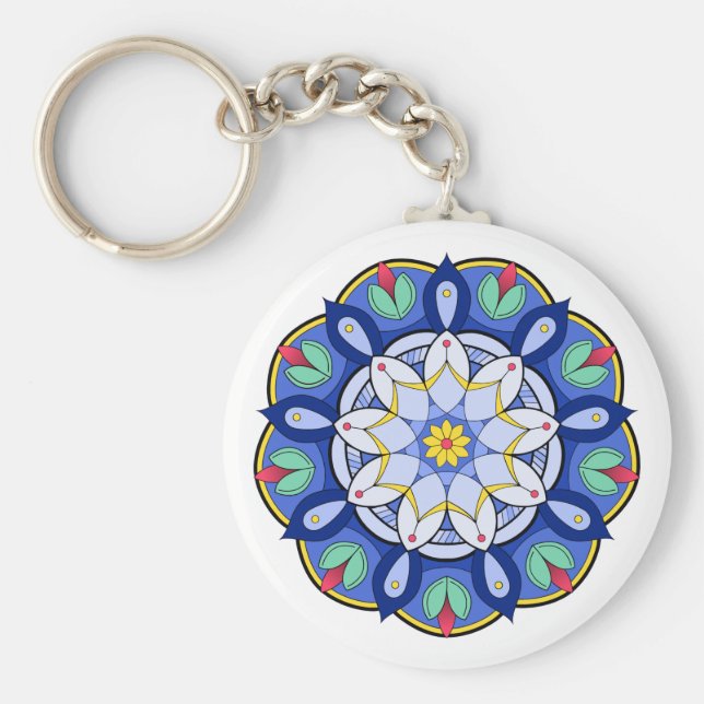 Mandala Pattern 01 Keychain (Front)
