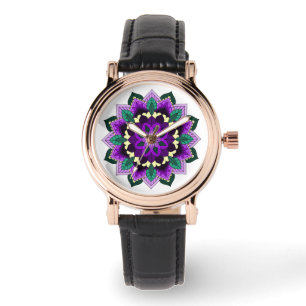 Mandala Pattern 02 in purple Watch