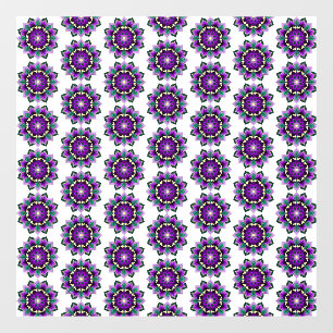 Mandala Pattern 02 in purple window cling