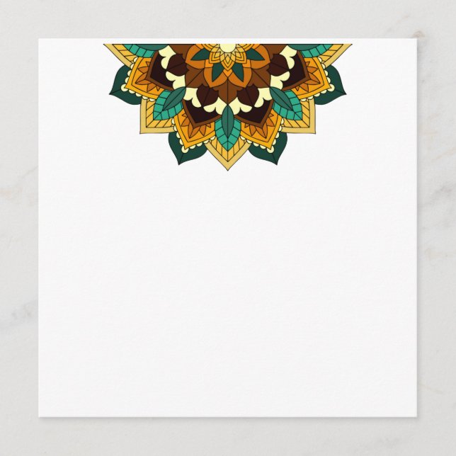 Mandala Pattern 02 in yellow & tan Program (Front)