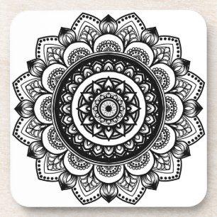 Mandala Pattern Beverage Coaster