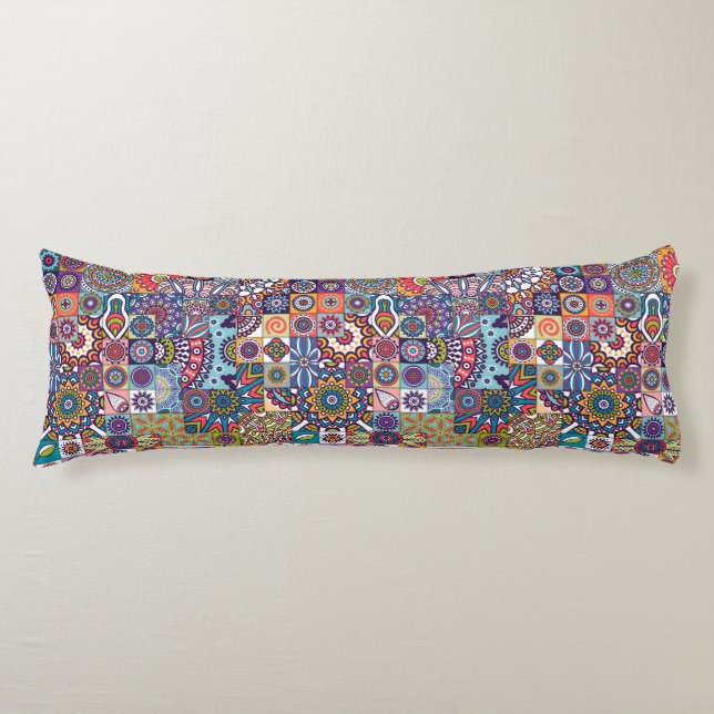 Mandala Pattern Body Pillow (Front)