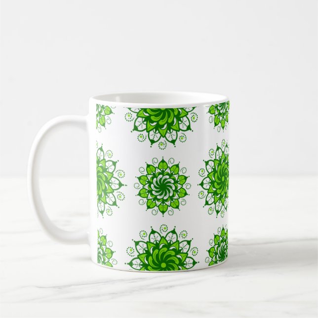 mandala pattern design coffee mug (Left)