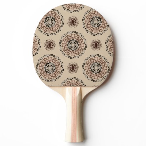 mandala pattern design ping pong paddle