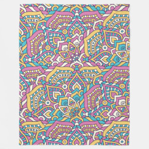 Mandala Pattern Fleece Blanket