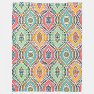Mandala Pattern Fleece Blanket