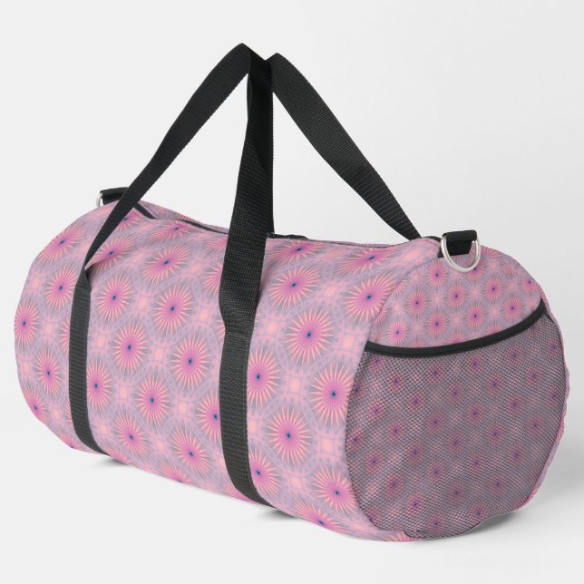 Mandala Pattern Large Duffle Bag (Right Corner)