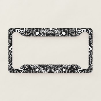 Mandala Pattern Licence Plate Frame by istanbuldesign at Zazzle