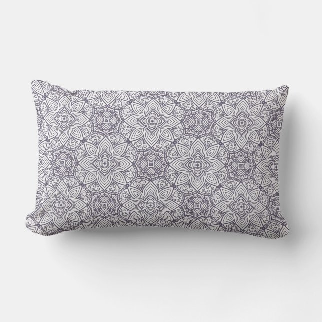 Mandala Pattern Lumbar Pillow (Front)
