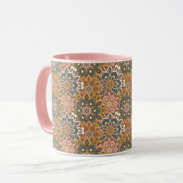 Mandala Pattern Mug (Front Left)