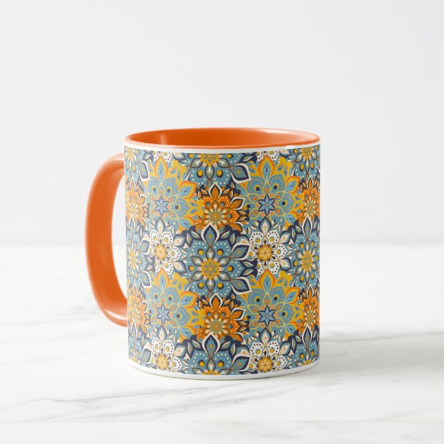 Mandala Pattern Mug (Front Left)