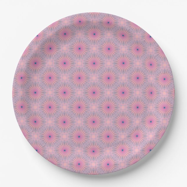 Mandala Pattern Paper Plates (Front)