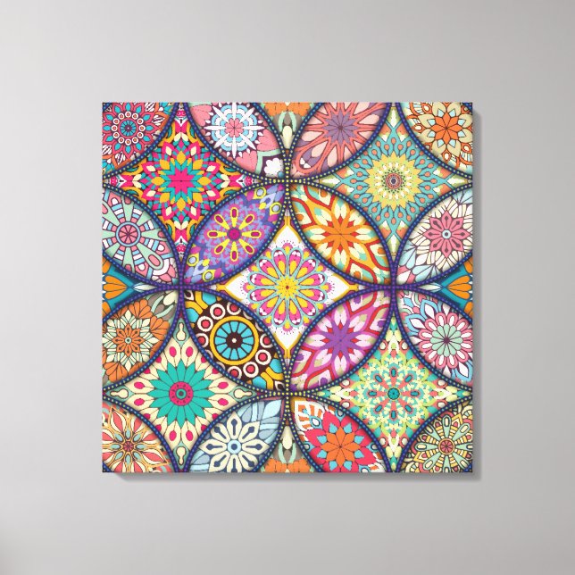 Mandala Pattern - Wrapped Canvas Print (Front)