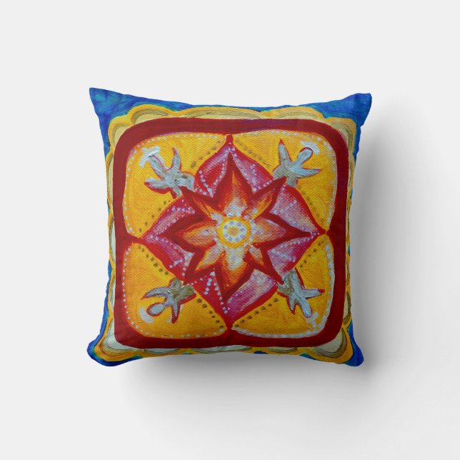 Mandala Peace Throw Cushion 41 x 41 cm (Front)