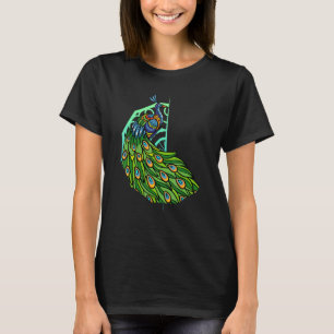 Mandala Peacock Cute Birds Animal Graphic T-Shirt