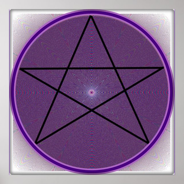 Mandala Pentagram Poster (Front)