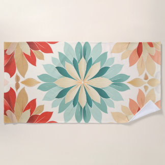 Mandala Petals Beach Towel