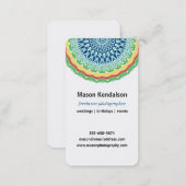Mandala Photographer Business Card (Front/Back)