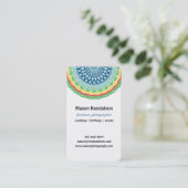 Mandala Photographer Business Card (Standing Front)