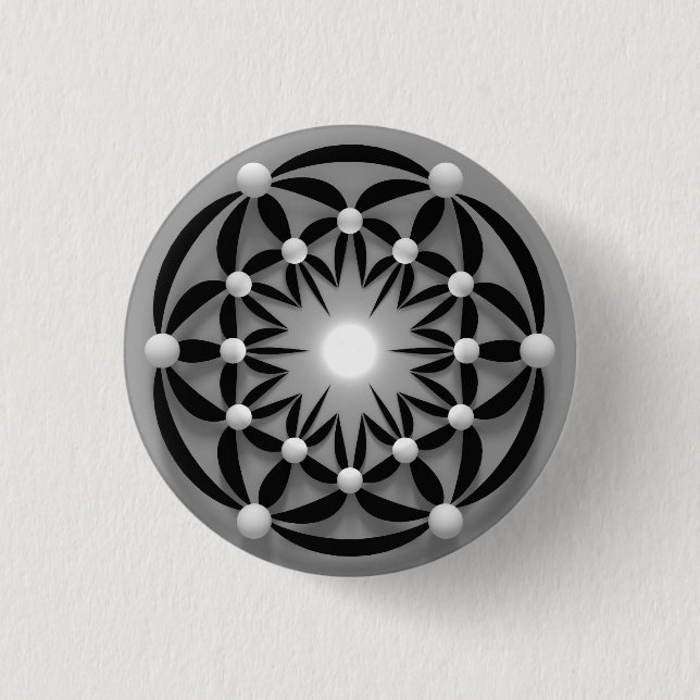 Mandala Pinback Button (Front)