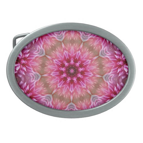 Mandala Pink Kaleidoscope Pattern  Belt Buckle