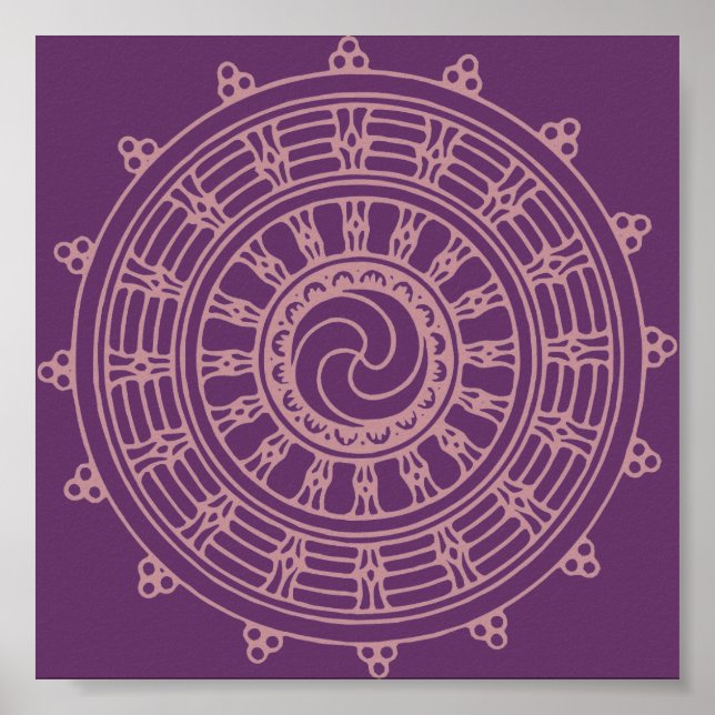 Mandala pink poster (Front)
