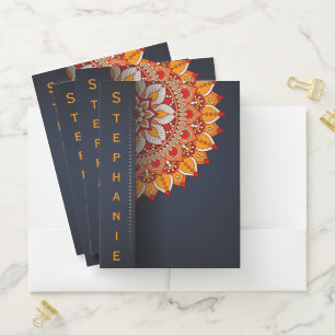 Mandala  pocket folder