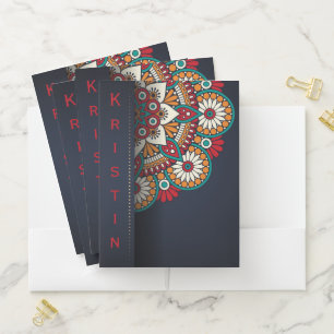 Mandala  pocket folder