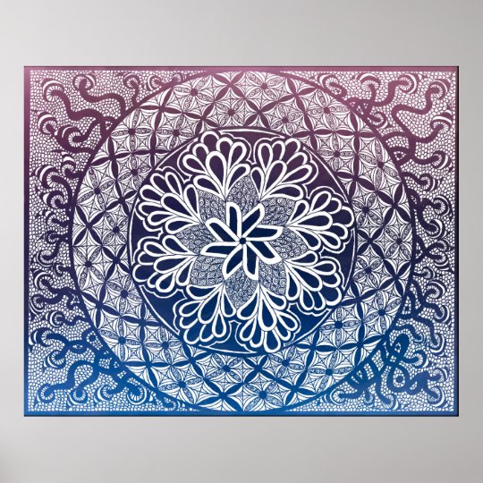 Mandala Poster | Zazzle.com