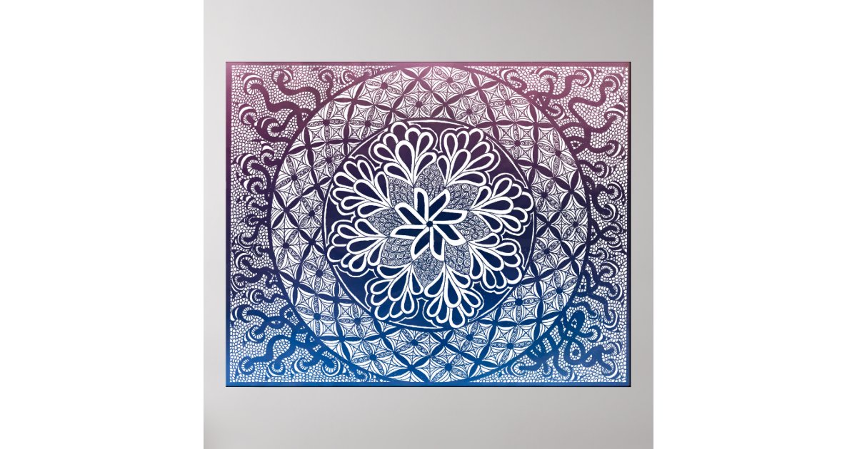 Mandala Poster | Zazzle.com