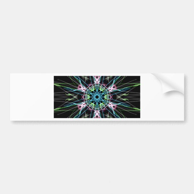 Mandala psicodelica.png bumper sticker (Front)